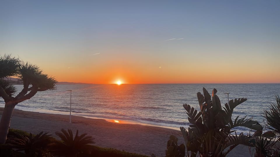 Beach, Sea view, Sunrise