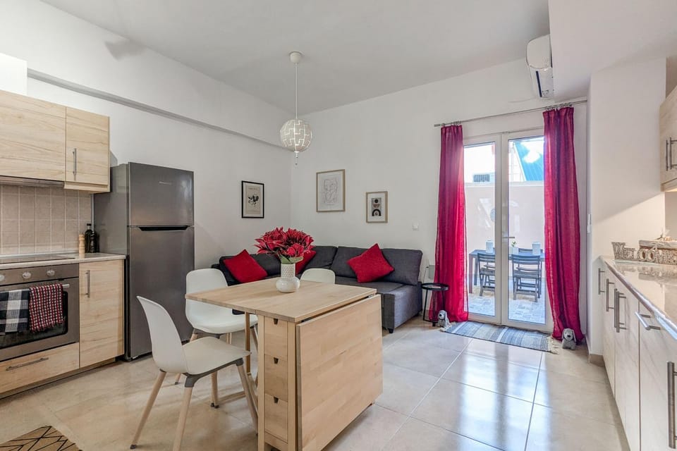 Living room, kitchen