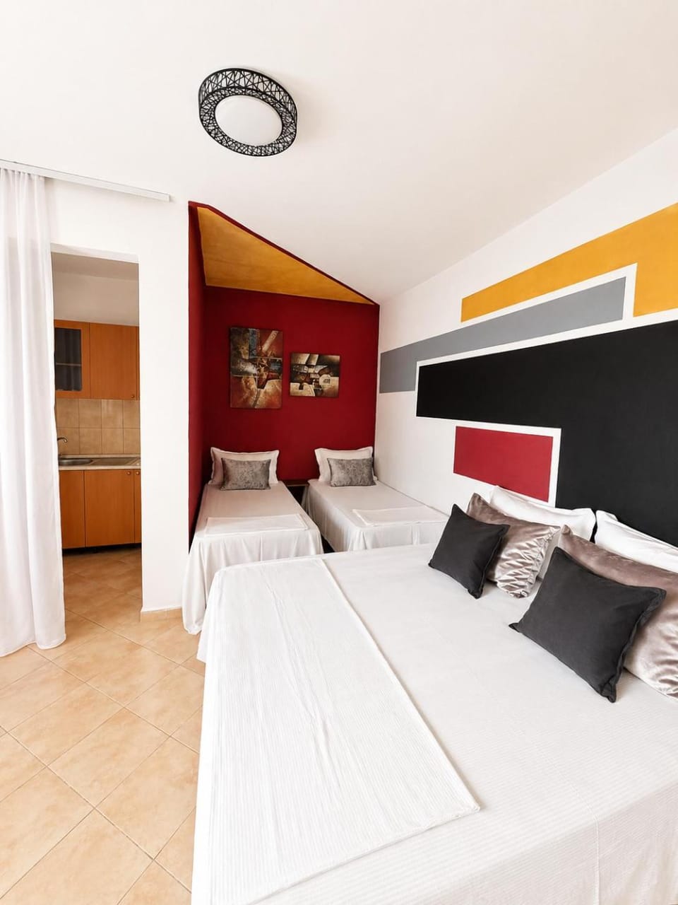 Bed, TV and multimedia, Bedroom, air conditioner