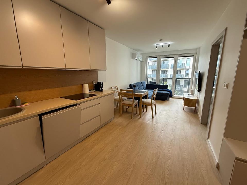 Kitchen or kitchenette, Living room, Seating area, Dining area, dishwasher, stove