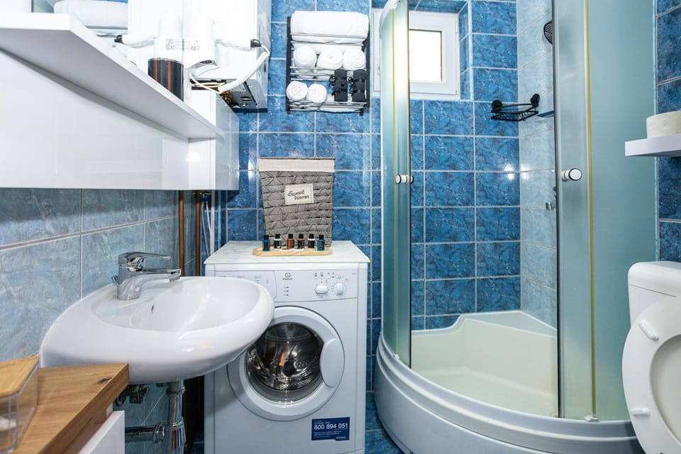 Shower, washing machine