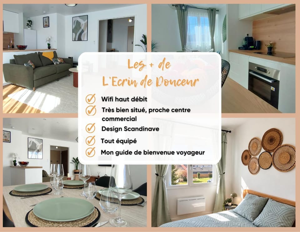 L'Écrin de Douceur - Balcon, Parking, Wi-Fi Apartment in Normandy