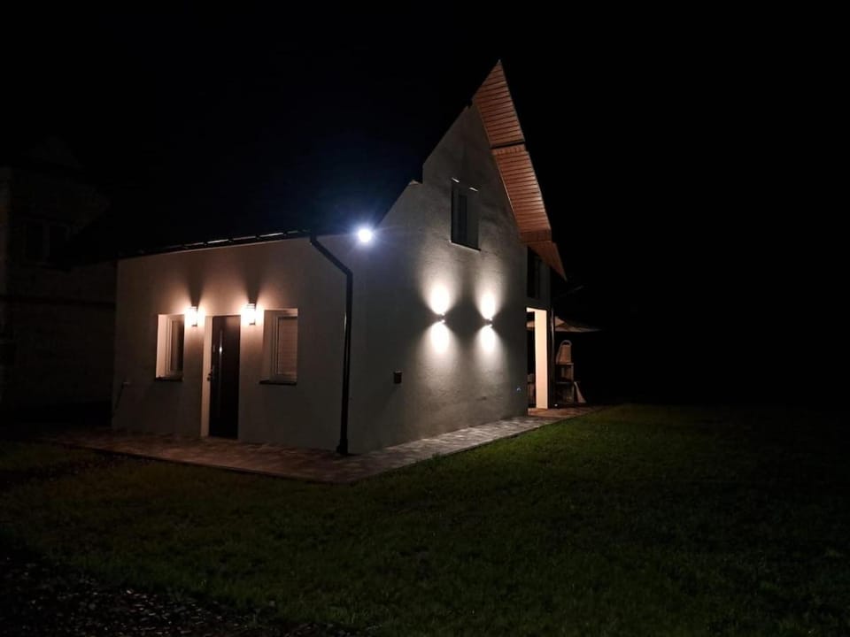 Property building, Night, Parking