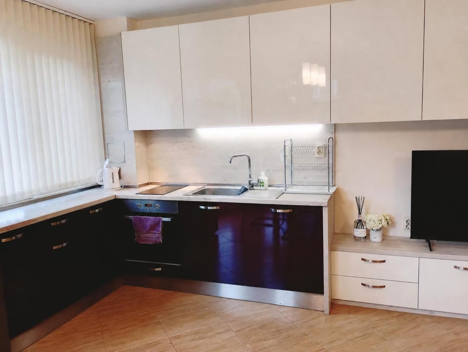 Kitchen or kitchenette, Living room, Dining area