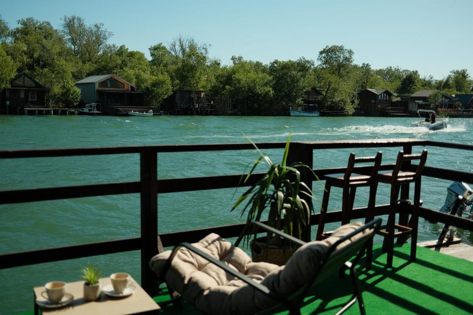 Spring, Day, Natural landscape, Seating area, River view