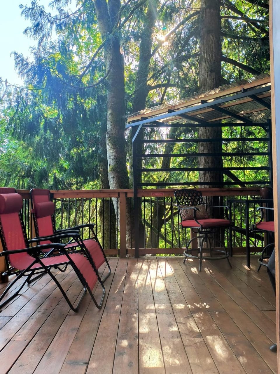 Patio, Spring, Day, Natural landscape, Garden, View (from property/room), Balcony/Terrace, Garden view