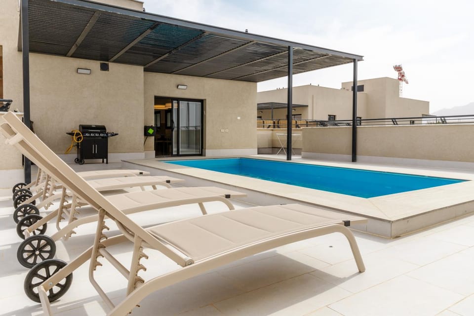 Patio, Day, Balcony/Terrace, Pool view, Swimming pool, sunbed
