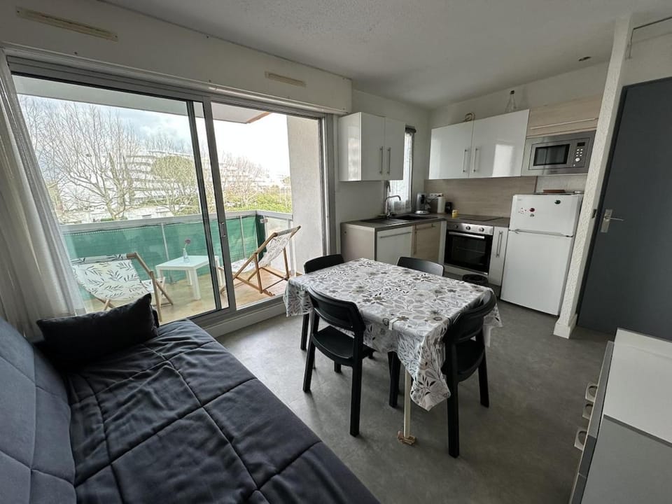Appartement T2 en 1re ligne de plage au Couchant Apartment in La Grande-Motte
