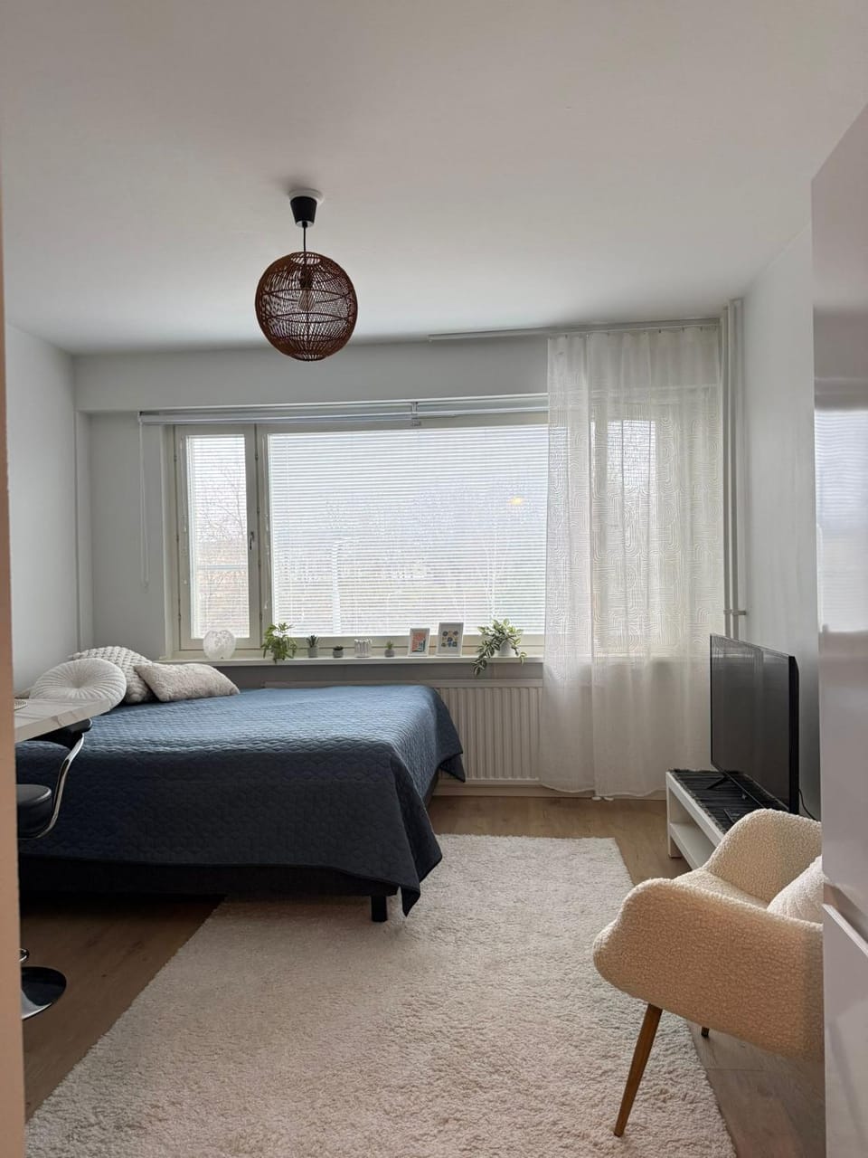Bed, Living room, Photo of the whole room, Bedroom