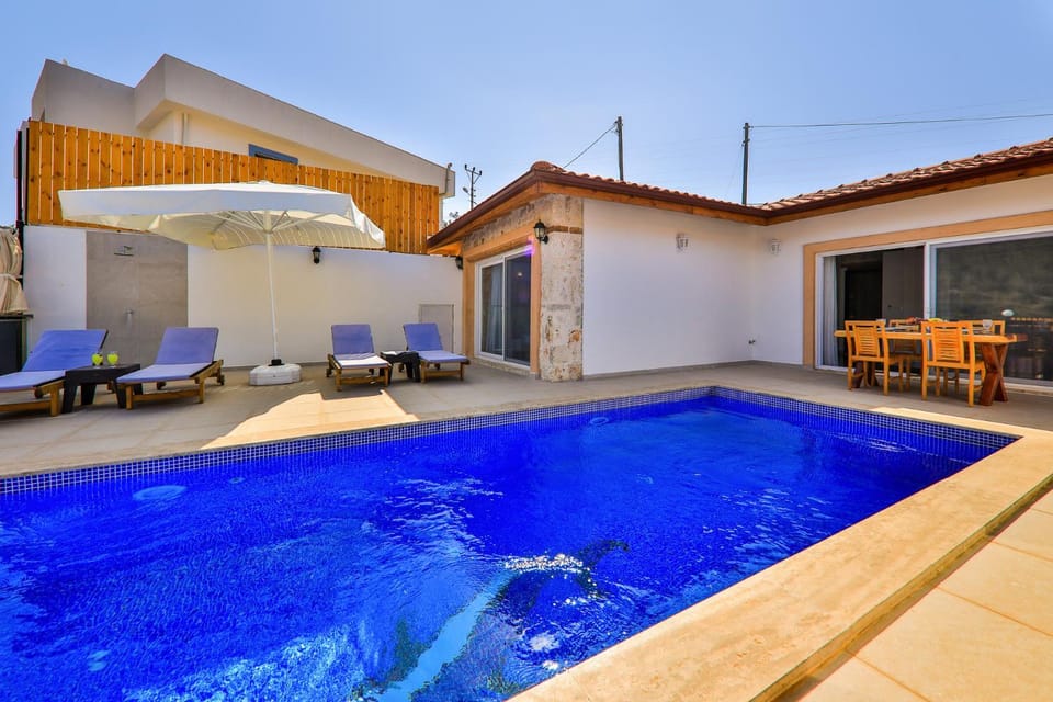 Property building, Patio, Pool view