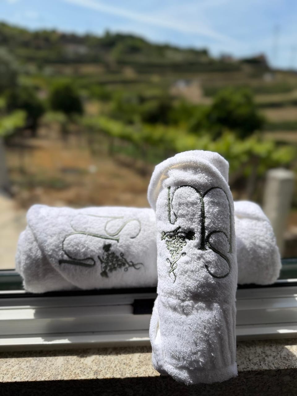 Decorative detail, towels, towels