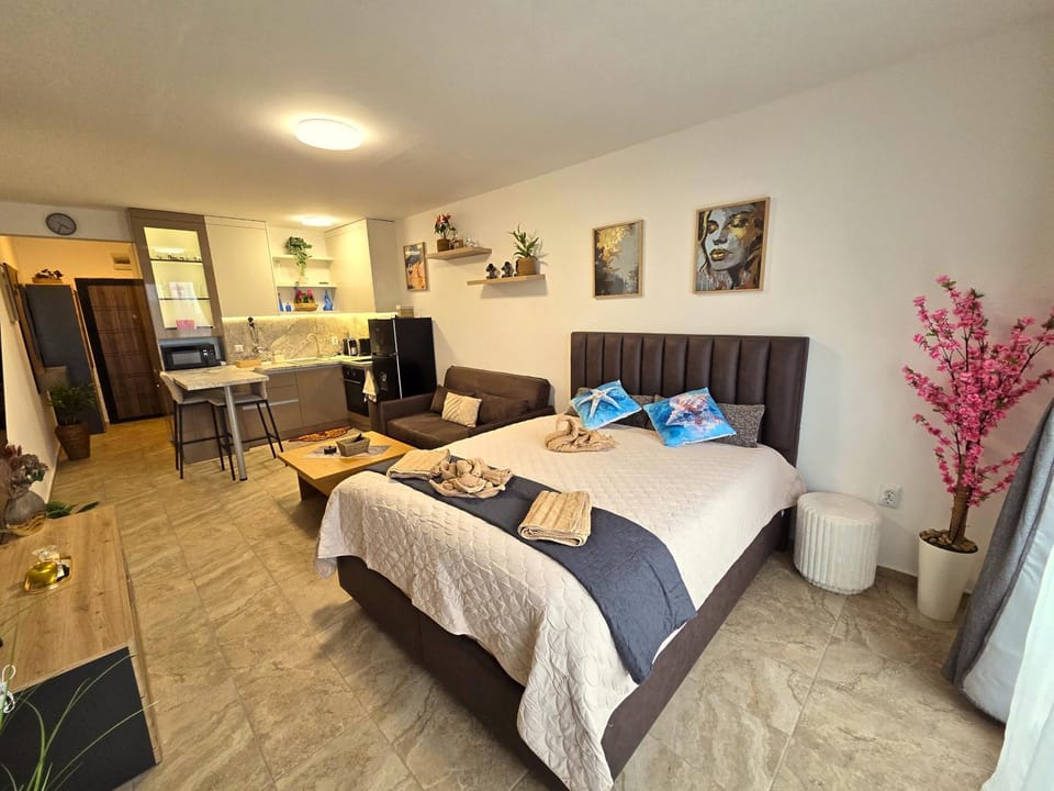 Bed, TV and multimedia, Photo of the whole room