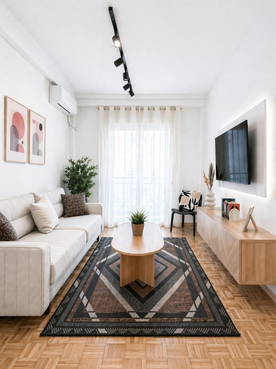 Cozy & Stylish Apartment with Balcony Netflix Near Metro Apartment in Athens
