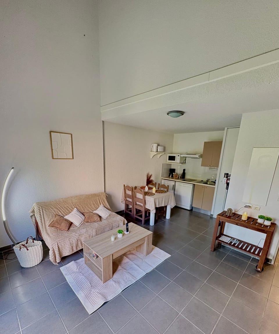 Living room, kitchen