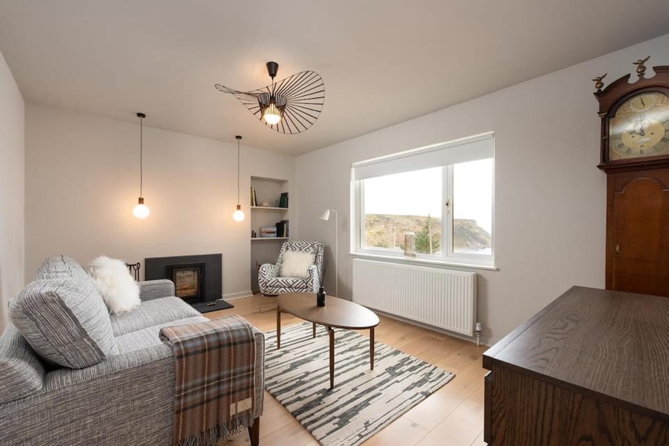 Living room, Seating area, Sea view