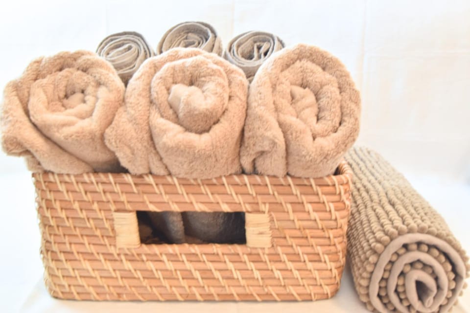 Bathroom, towels