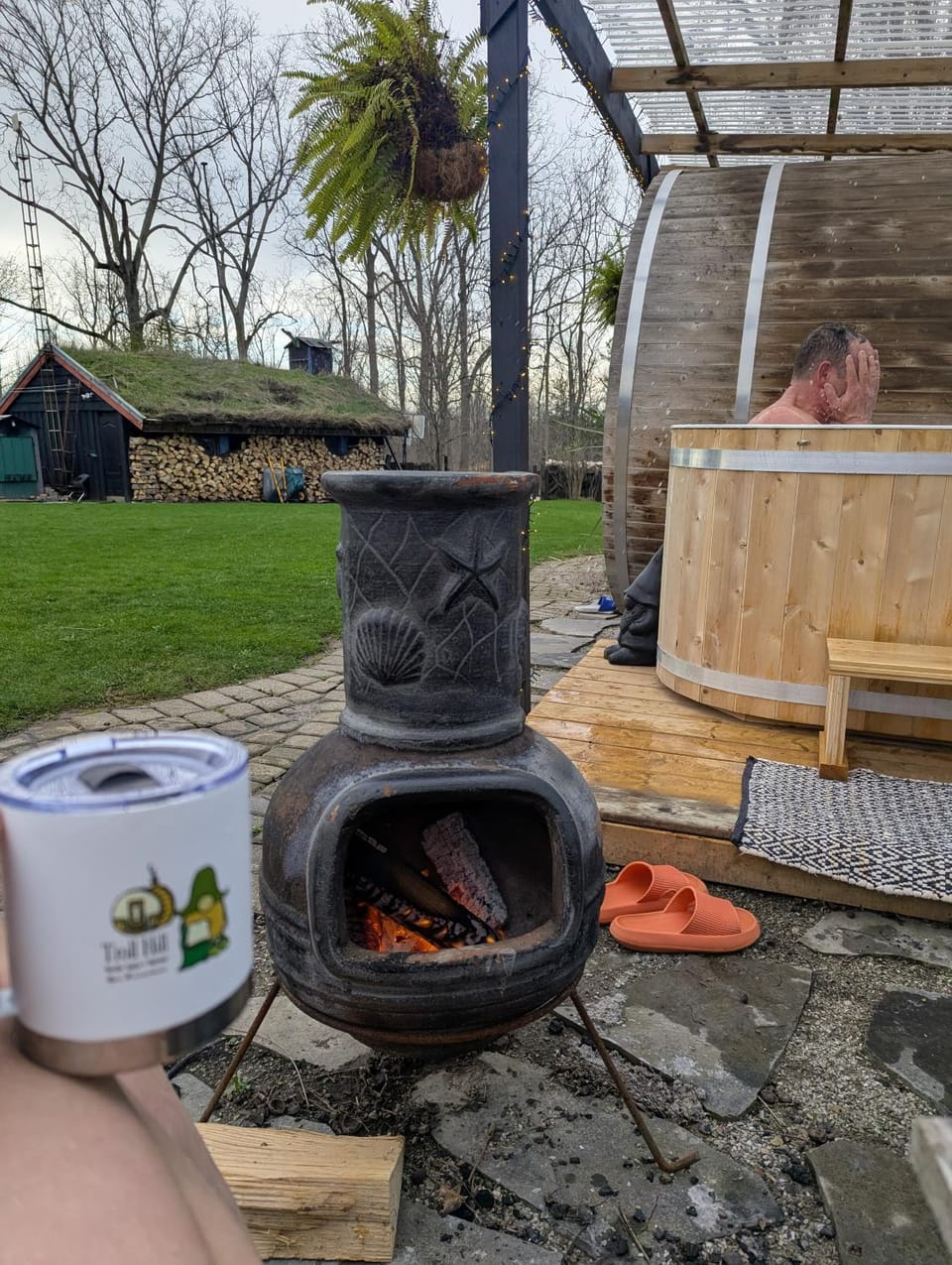 Natural landscape, Sauna, Spa and wellness centre/facilities, Open Air Bath, Bath, fireplace