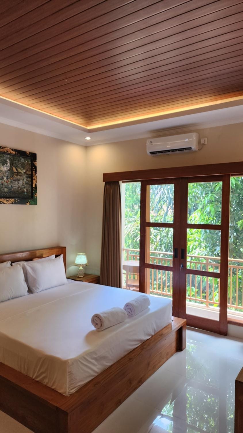 Bed, Natural landscape, Photo of the whole room, Bedroom, air conditioner