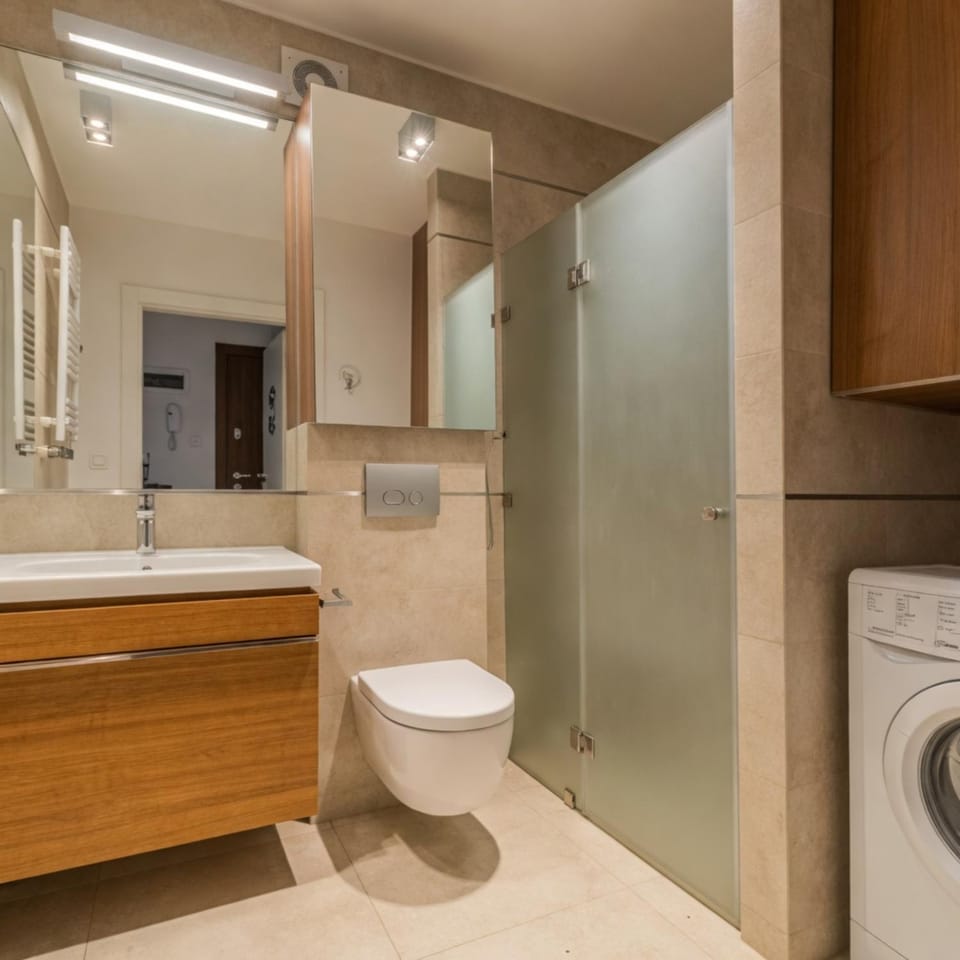 Shower, Toilet, Bathroom, washing machine