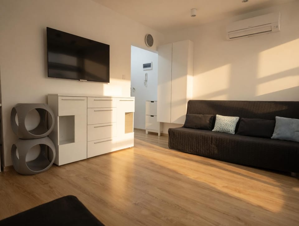 Bed, TV and multimedia, Photo of the whole room, air conditioner