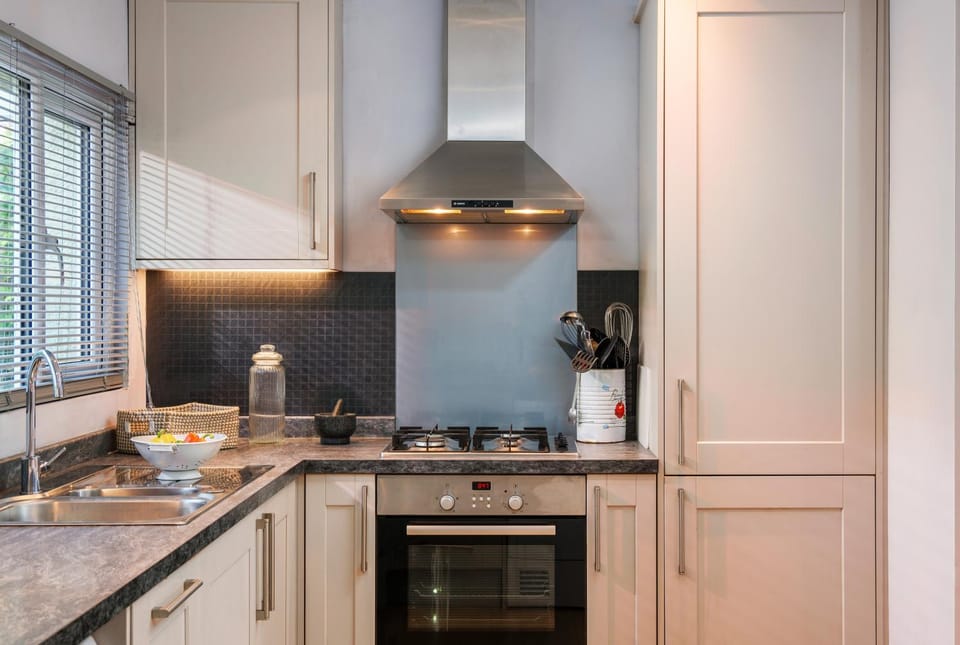 Kitchen or kitchenette, dishwasher, minibar, stove