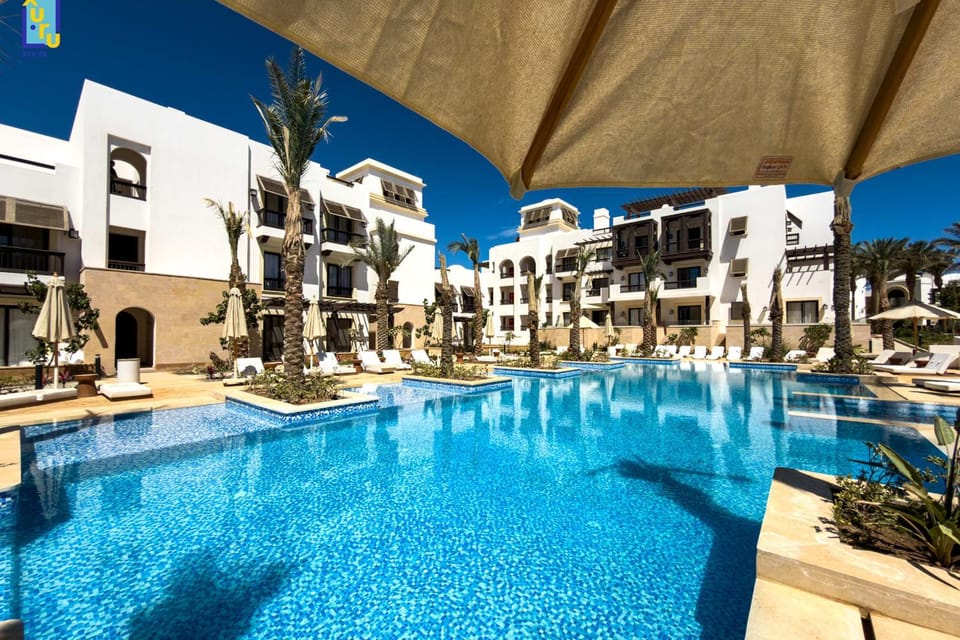 The 2BDR Sunlit Poolview Ancient Sands Apartment in Hurghada