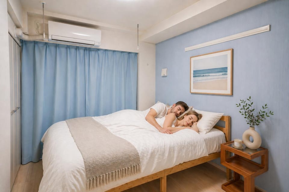 Bed, Photo of the whole room, Bedroom, Guests, air conditioner