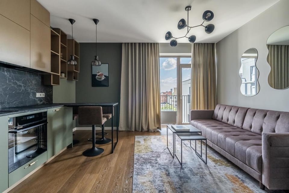Modern Cozy Studio in Baltupiai near Ozas Park & City Center Apartment in Vilnius