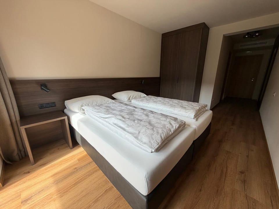 Bed, Photo of the whole room, Bedroom, towels, wardrobe