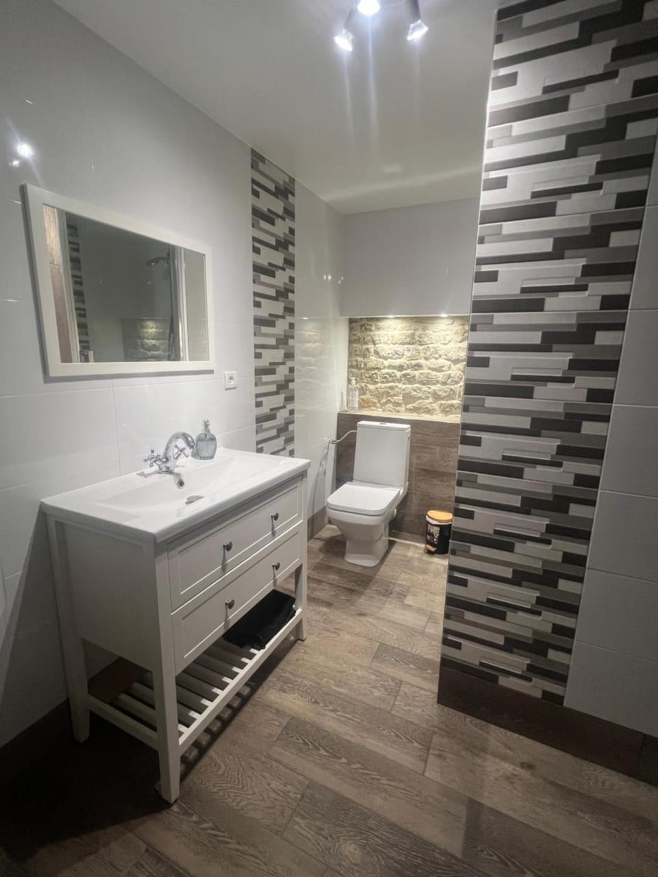 Bathroom, Living room