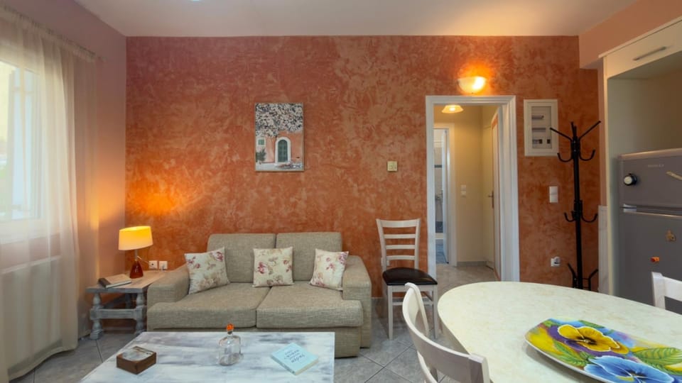 Living room, kitchen