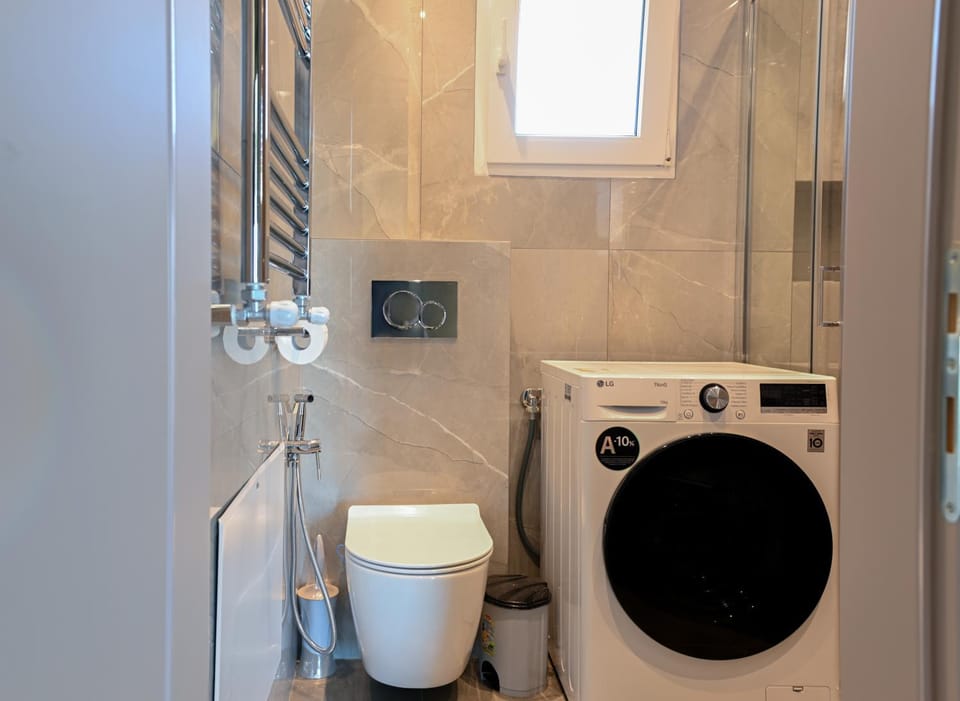 Shower, Toilet, Bathroom, washing machine