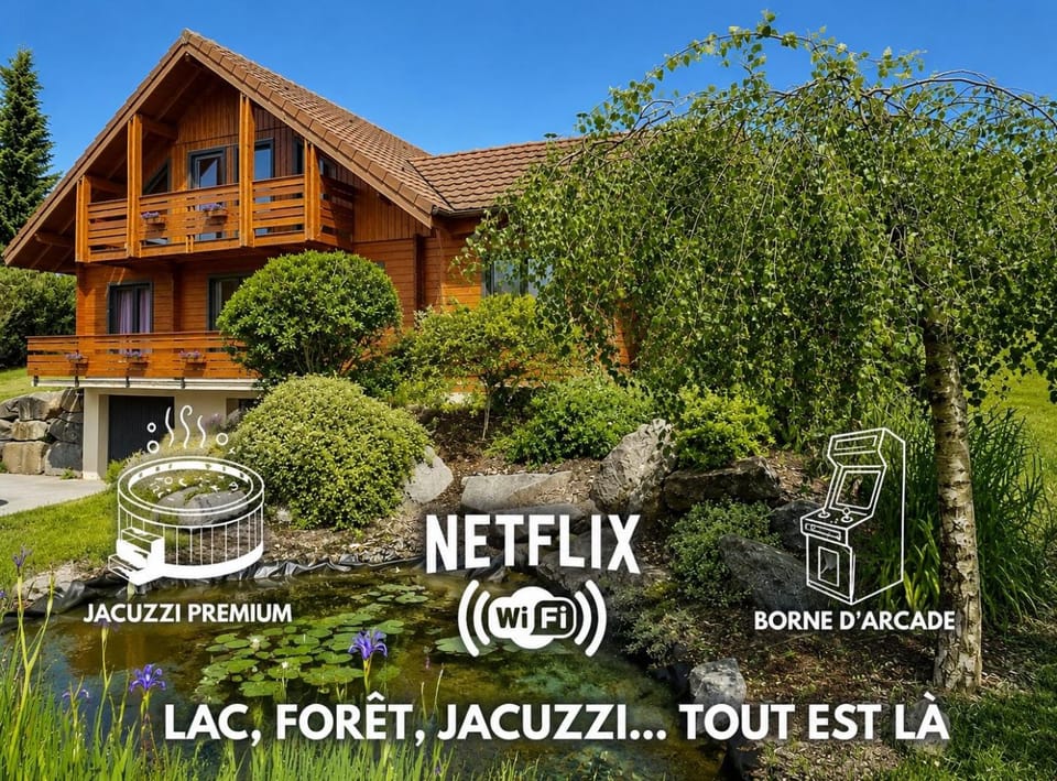 Chalet des Reves vosgiens premium avec Jacuzzi, brasero, borne d'arcade 3000 jeux et pistes de ski à 10 minutes Chalet in Vosges