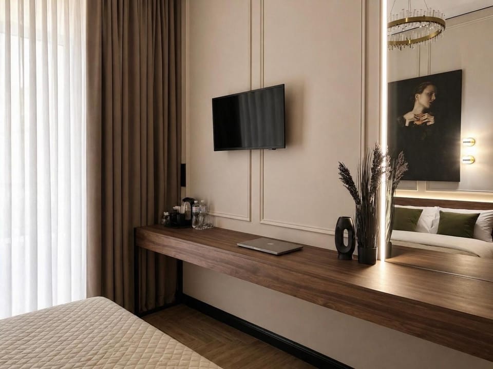 Bed, TV and multimedia, Coffee/tea facilities, Photo of the whole room, Bedroom, heating, internet