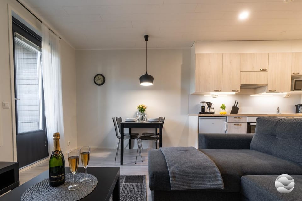 Kitchen or kitchenette, Living room, Dining area