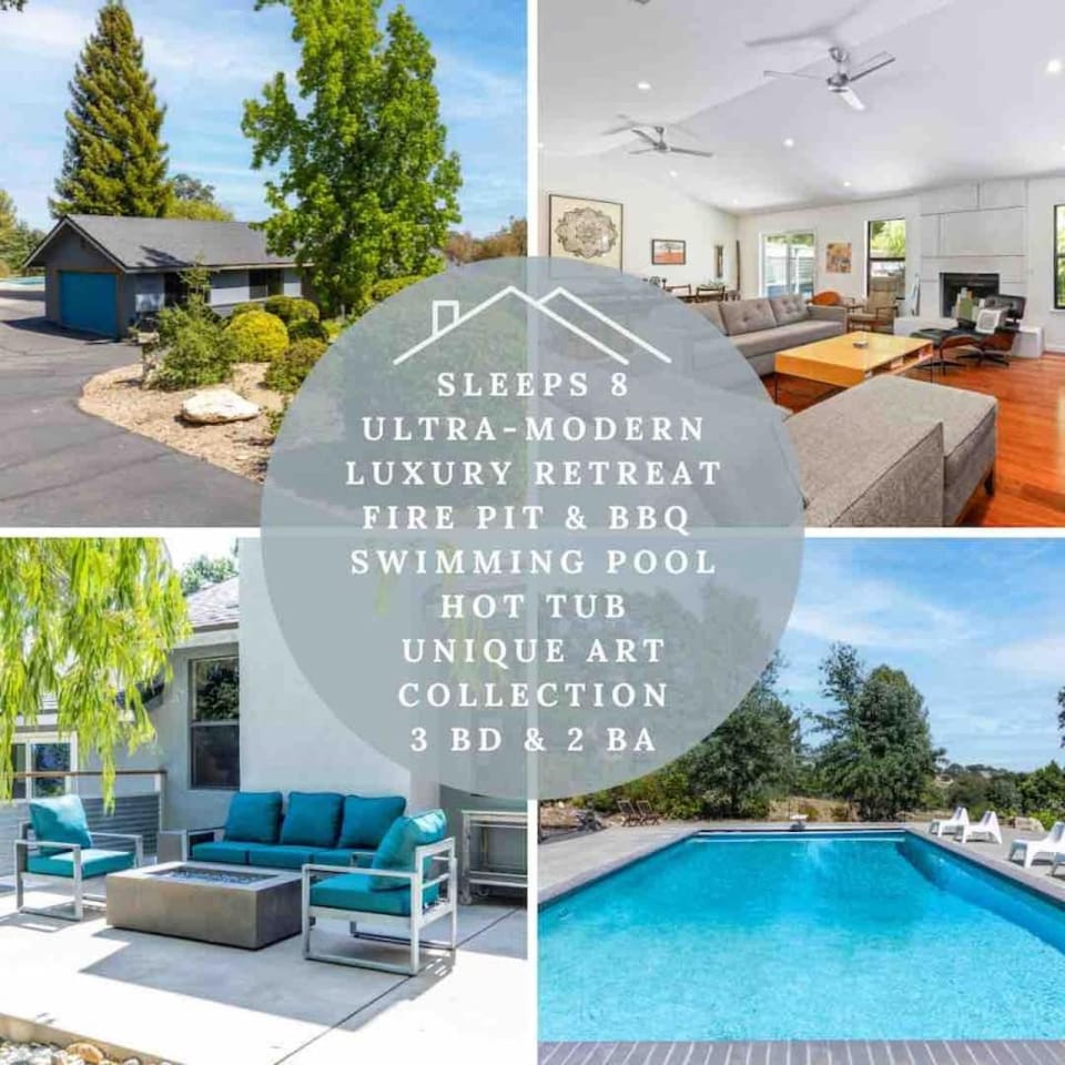 Poolside Paradise in Templeton House in Templeton