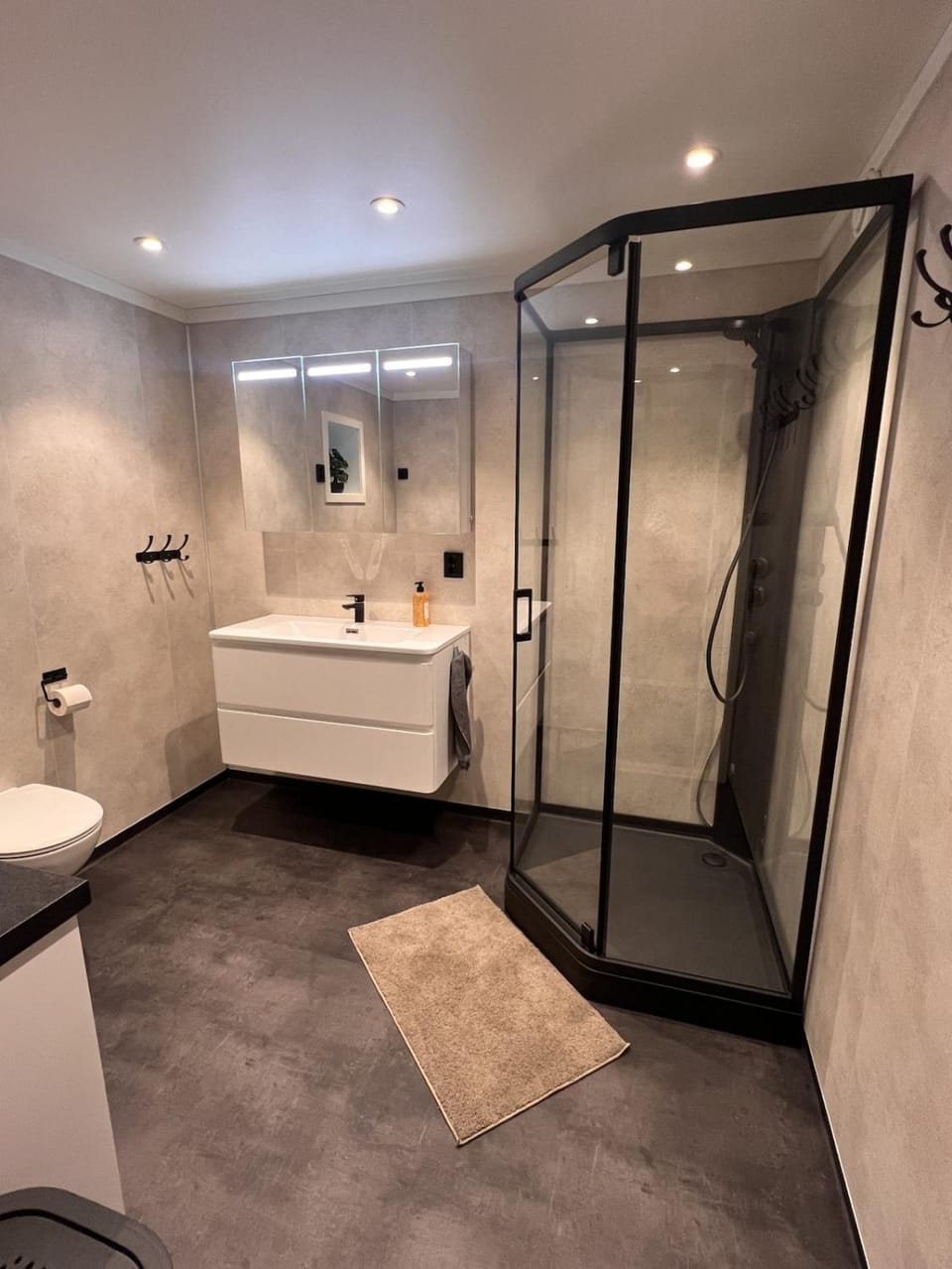 Shower, Toilet, Bathroom, towels