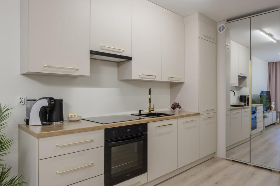 Coffee/tea facilities, Kitchen or kitchenette, dishwasher, oven, stove, wardrobe, kitchen