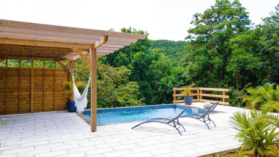 Ti colibri F3 avec piscine privée calme et nature Apartment in Sainte-Luce