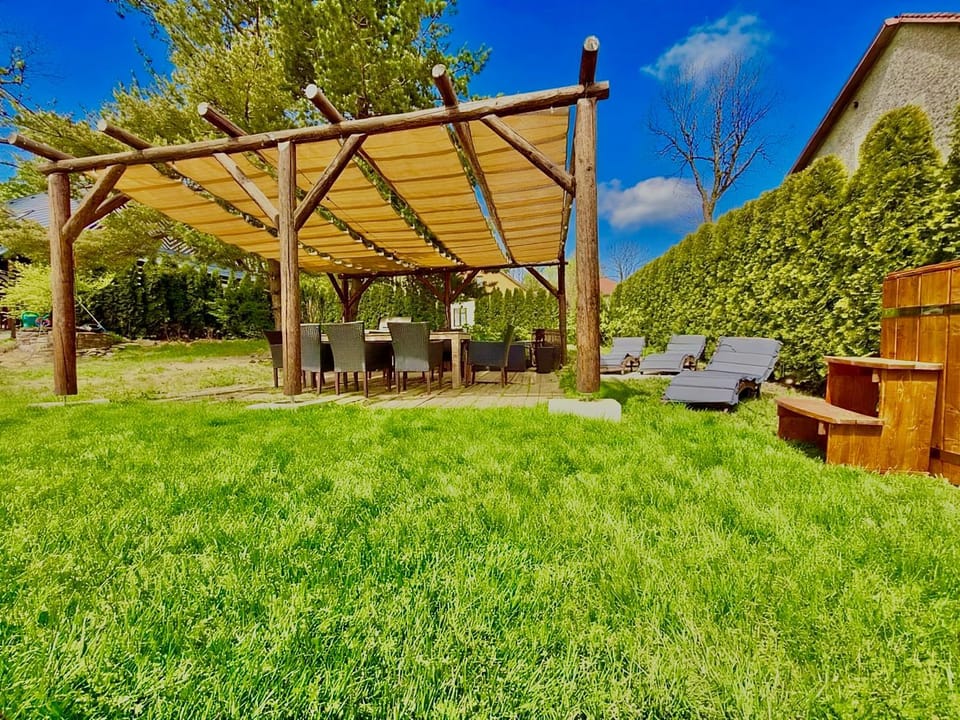 Property building, Garden, Seating area