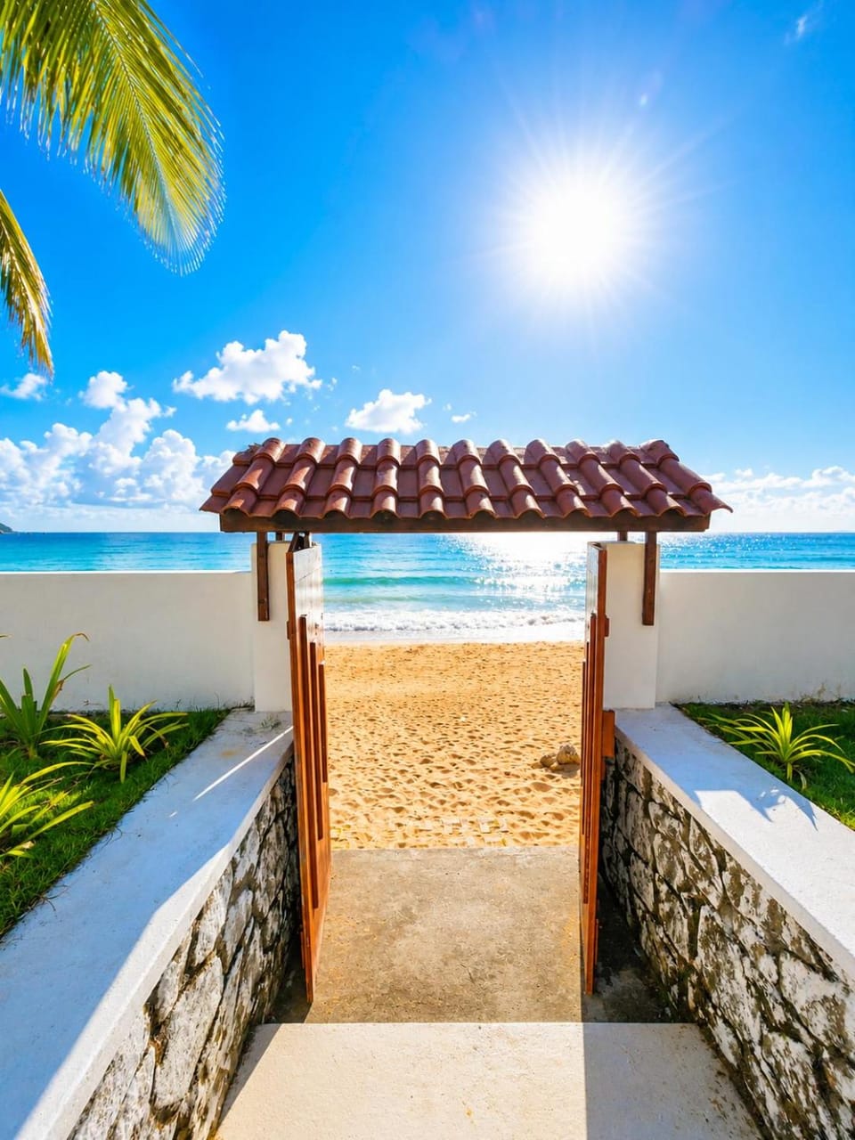Day, Natural landscape, Beach, Sea view, sunbed