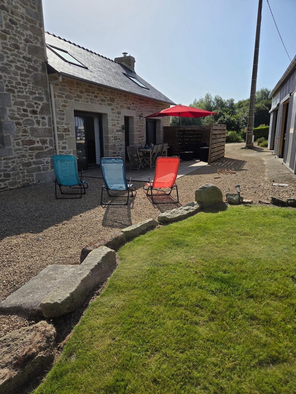 Patio, Garden, Garden view, sunbed