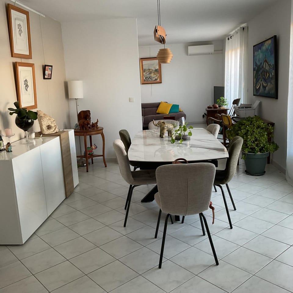 Dining area, air conditioner