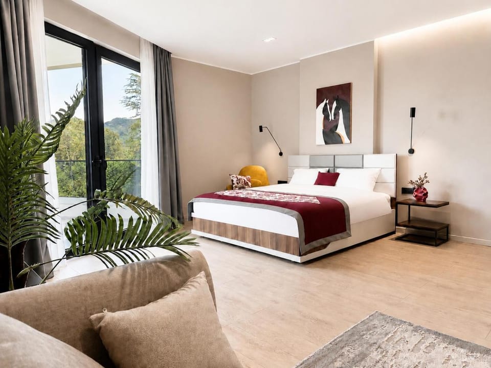 Bed, View (from property/room), Balcony/Terrace, Living room, Photo of the whole room, Seating area, Bedroom, furniture