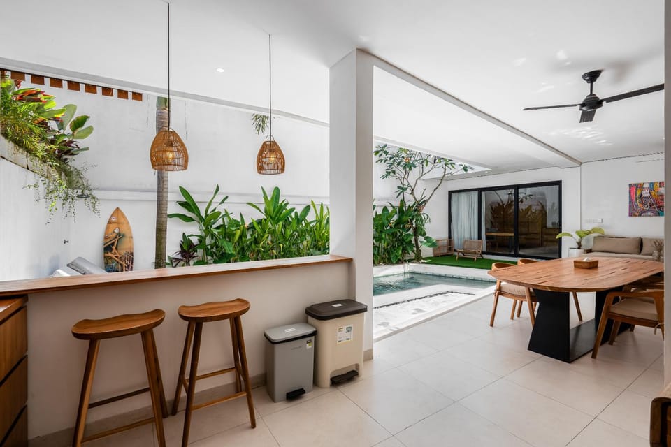 Living room, Seating area, Dining area, Pool view, Swimming pool