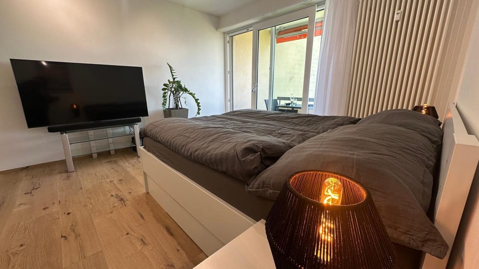 Bed, TV and multimedia, Living room, Photo of the whole room, Bedroom