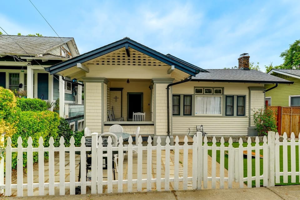 Steps to Main St! Restored Sonora Bungalow w/ Yard House in Sonora