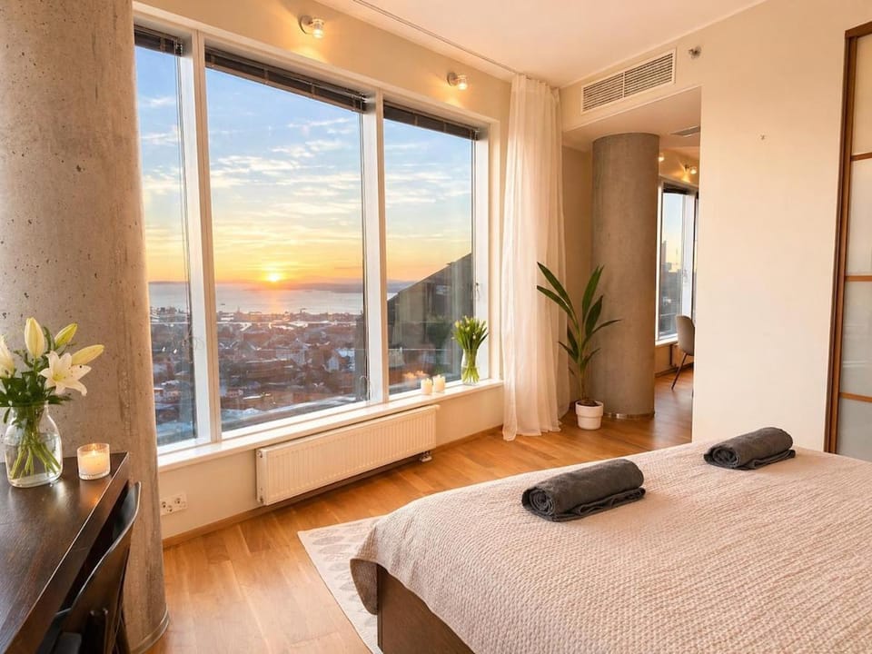 Panoramic Sea View Studio Apartment on 19th Floor Apartment in Tallinn