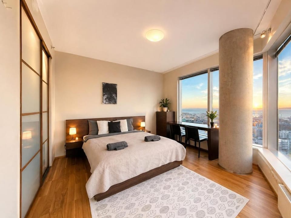 Panoramic Sea View Studio Apartment on 19th Floor Apartment in Tallinn
