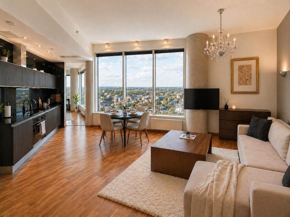 Panoramic Sea View Studio Apartment on 19th Floor Apartment in Tallinn